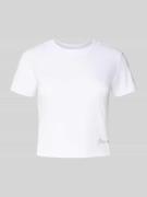 T-shirt met labeldetail