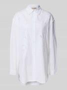 Regular fit blouse met broderie anglaise