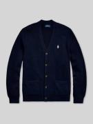 Regular fit gebreid jack van puur katoen