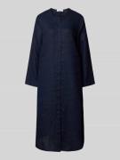 Linnen jurk met doorknoopsluiting