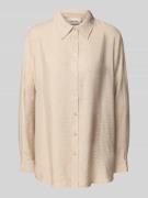 Regular fit overhemdblouse in kreuklook, model 'Kelly'