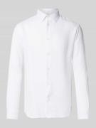 Regular fit linnen overhemd met kentkraag, model 'KYLIAN'