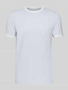 Slim fit T-shirt met ronde hals