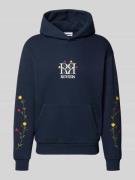 Regular fit hoodie met logostitching