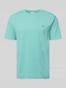 Regular fit T-shirt met logostitching