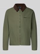 Regular fit jack met platte kraag