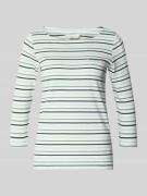 Regular fit 3/4-shirt van katoenmix