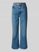 Wide leg jeans van lyocell