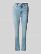 Slim fit jeans van katoenmix