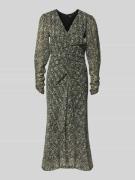 Getailleerde vrijetijdsjurk met all-over motief