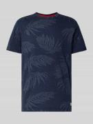 T-shirt met structuurmotief