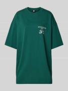 Oversized T-shirt met motief- en statementprint