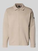 Regular fit sweatjack van katoenmix, model 'PE_TWIST'