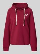 Relaxed fit hoodie met motiefprint