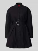 Getailleerde overhemdjurk van puur katoen, model 'KUMIRA'