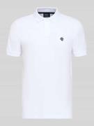 Slim fit poloshirt met logostitching