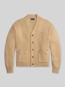 Regular fit gebreid jack van puur katoen