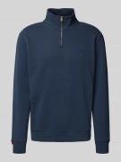 Sweatshirt met schipperskraag en logostitching