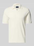 Regular fit poloshirt met ribboorden