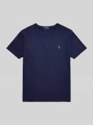 Slim fit T-shirt van puur katoen