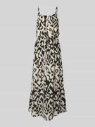 Getailleerde maxi-jurk met all-over motief, model 'WINNER'