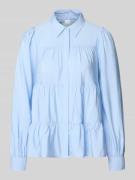 Regular fit overhemdblouse van viscosemix, model 'Pala'