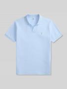 Slim fit poloshirt van katoenmix