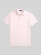 Slim fit poloshirt van katoenmix