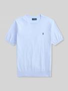 Slim fit T-shirt van puur katoen