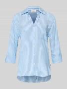 Comfort fit overhemdblouse van pure viscose