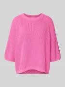 Oversized gebreide pullover van zuiver katoen, model 'MARGE'