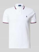 Slim fit poloshirt van puur katoen