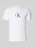 T-shirt met ronde hals en logo