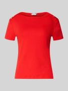 Slim fit T-shirt van puur katoen
