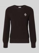 Regular fit pullover van katoenmix, model 'COTES PERLES'