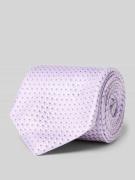 Zijden stropdas in all-over look (7,5 cm)
