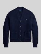 Regular fit gebreid jack van puur katoen