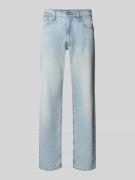 Relaxed straight fit jeans in used-look, model '555'