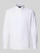 Slim fit vrijetijdsoverhemd van puur katoen