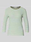 T-shirt met streepmotief en 3/4-mouwen