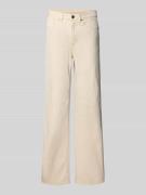 Wide leg loose fit jeans van katoenmix, model 'Tessa'