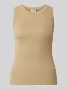 Tanktop in riblook, model 'OLINA'