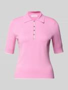 Gebreid shirt van viscosemix