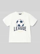 Regular fit T-shirt met motiefprint