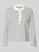 Shirt met lange mouwen, knoopsluiting en ruches