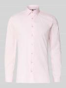 Slim fit zakelijk overhemd met kentkraag