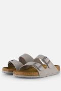 Birkenstock Arizona Slippers grijs Imitatieleer