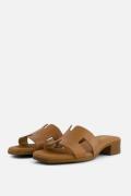 Oh My Sandals Slippers cognac Leer