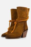 Lazamani Western Cowboylaarzen cognac Suede