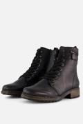 Rieker Veterboots zwart Synthetisch